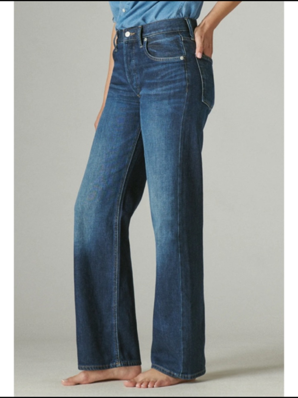 Lucky Brand Wide Leg High Rise‎ Jeans